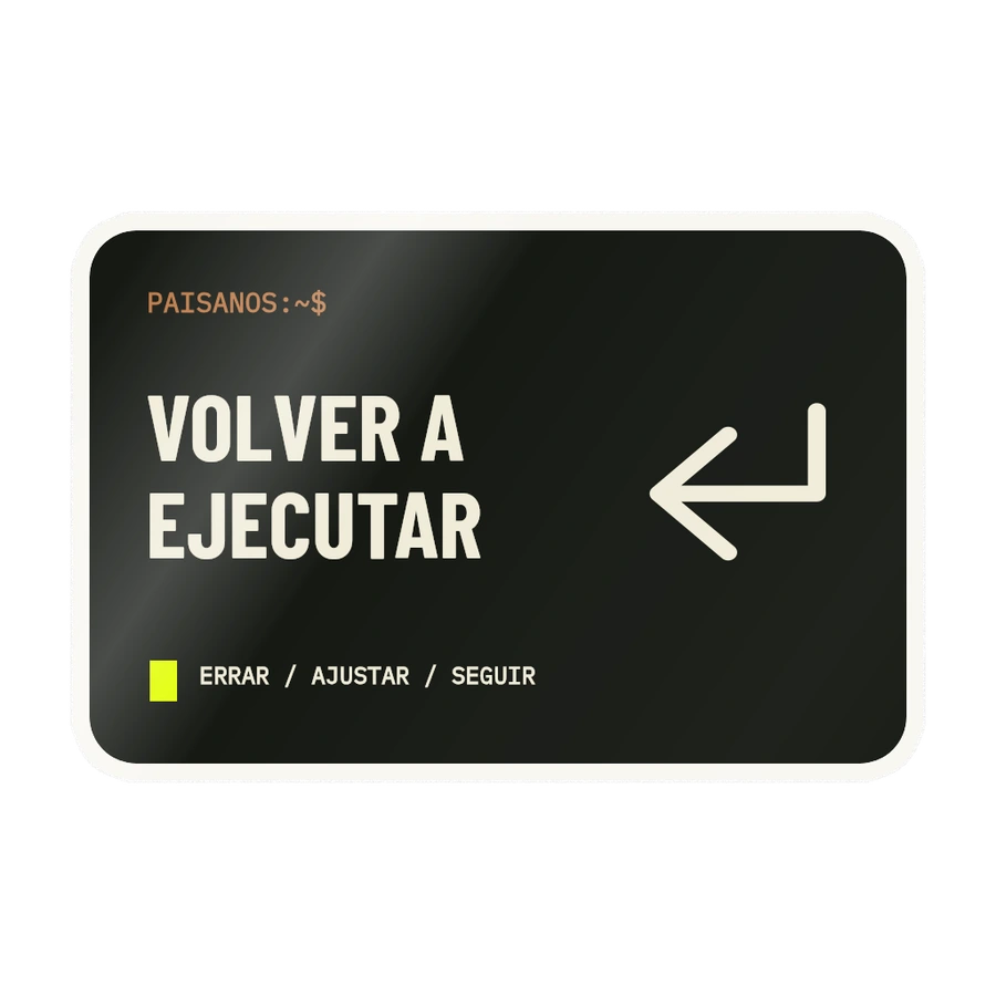Volver a ejecutar